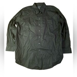 Joseph & Feiss Black Non-Iron Dress Shirt | 19 36/37 Tall | Classic Fit
